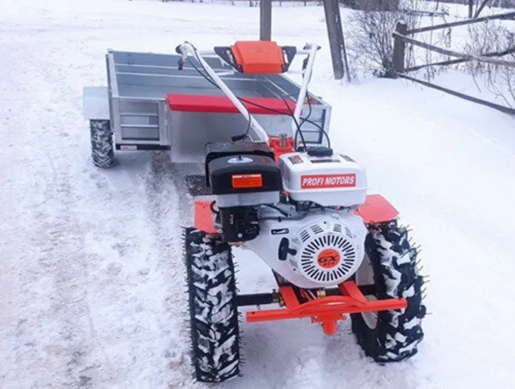МОТОБЛОК PROFI MOTORS 8.5 ЛС КОЛЕСА 6Х12 С ПРИЦЕПОМ ТМ 1300